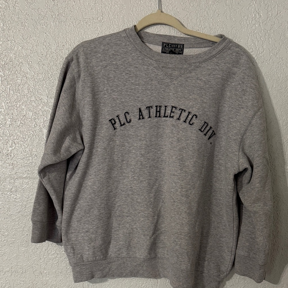 Women's Gray Crew Neck Sweater